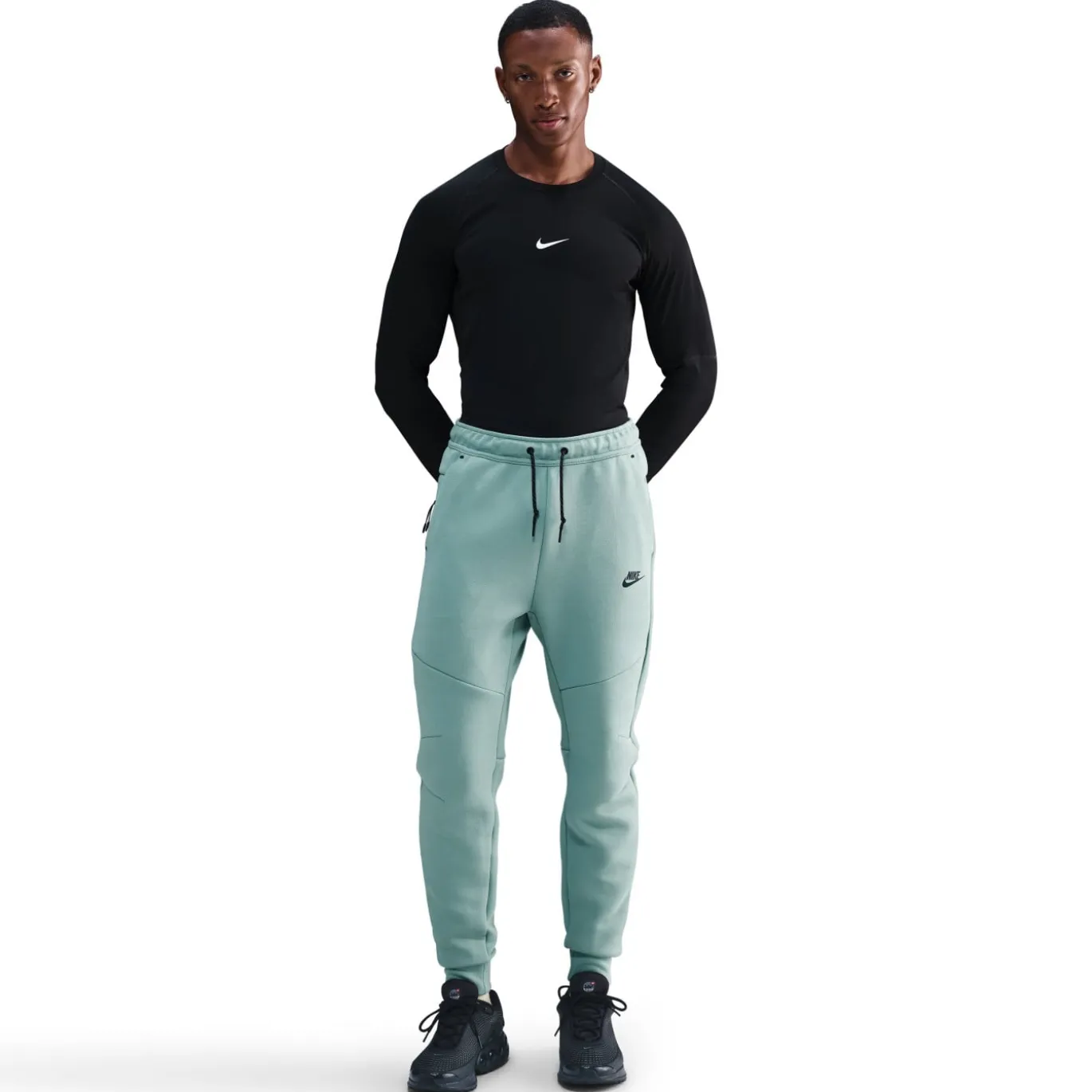 Nike Tech Fleece Sportswear Trainingspak Lichtgroen Zwart