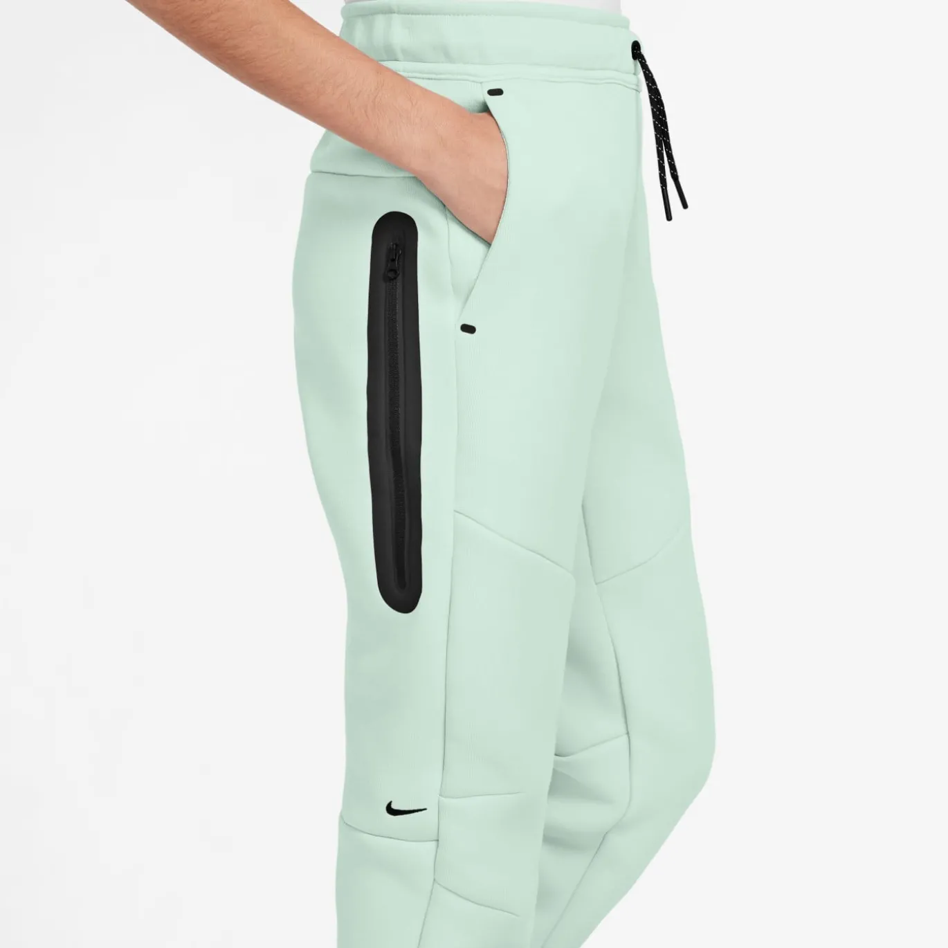 Nike Tech Fleece Sportswear Trainingspak Kids Lichtgroen Zwart