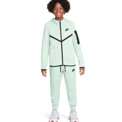 Nike Tech Fleece Sportswear Trainingspak Kids Lichtgroen Zwart