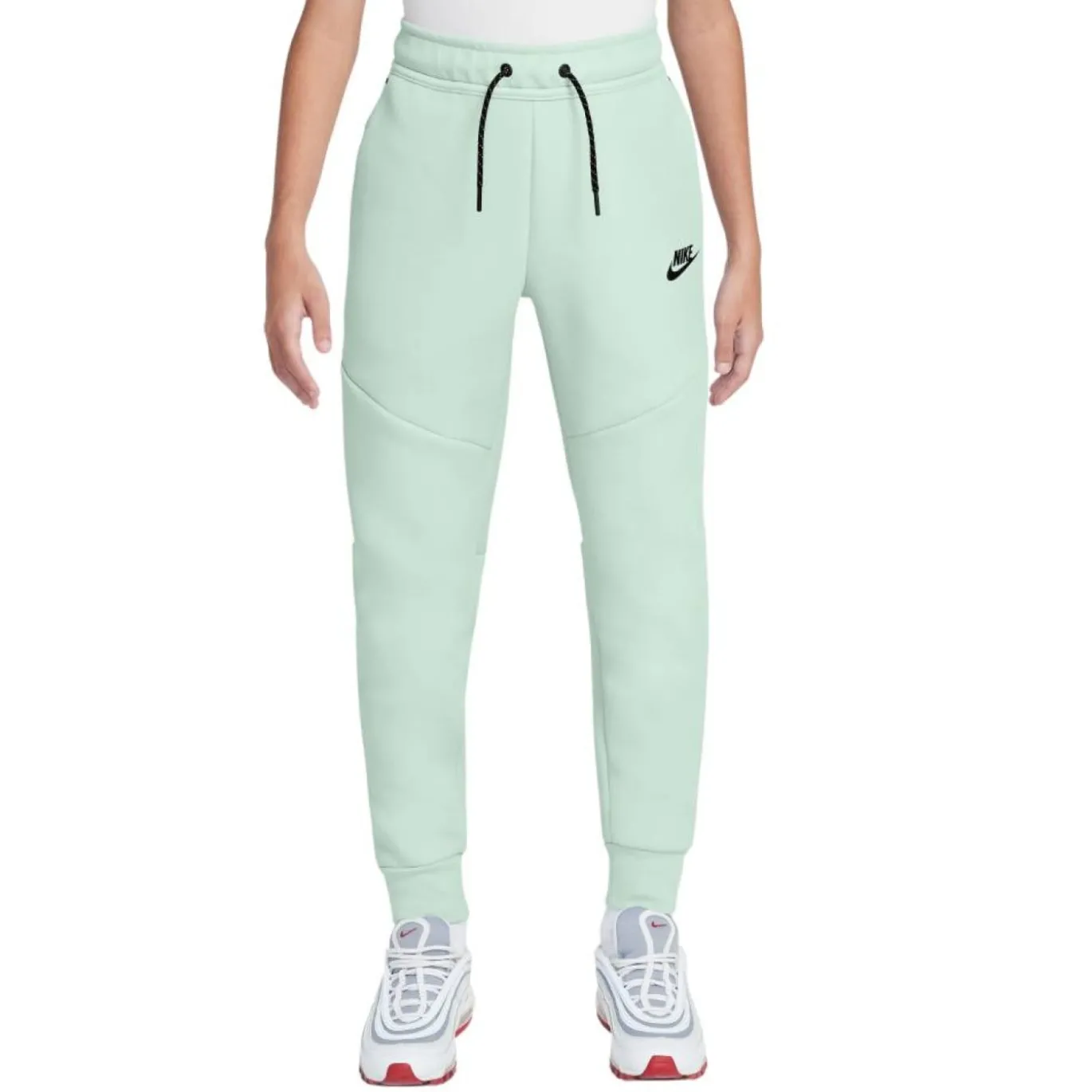 Nike Tech Fleece Sportswear Trainingspak Kids Lichtgroen Zwart