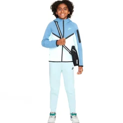Nike Tech Fleece Sportswear Trainingspak Kids Lichtblauw Blauw Zwart