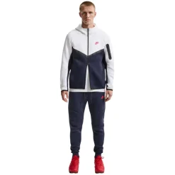 Nike Tech Fleece Sportswear Trainingspak Wit Donkerblauw Rood