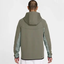 Nike Tech Fleece Sportswear Trainingspak Grijsgroen Lichtgrijs Zwart