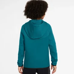 Nike Tech Fleece Sportswear Trainingspak Kids Turquoise Zwart