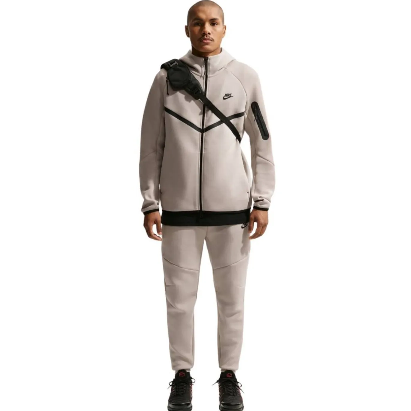 Nike Tech Fleece Sportswear Trainingspak Donkergrijs Zwart