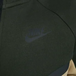 Nike Tech Fleece Sportswear Trainingspak Kids Beige Donkergroen Zwart