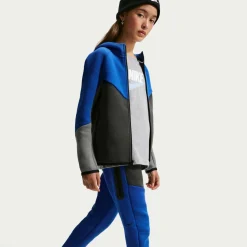 Nike Tech Fleece Sportswear Trainingspak Kids Donkerblauw Donkergrijs Zwart