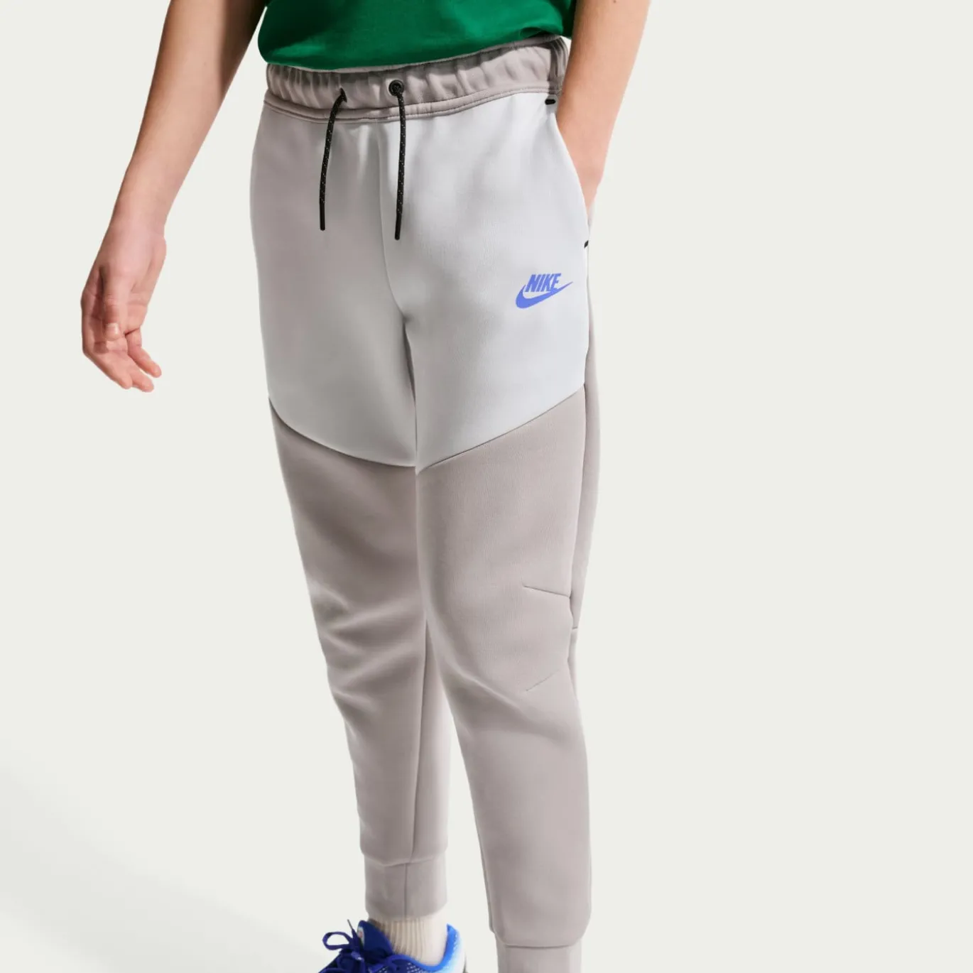 Nike Tech Fleece Sportswear Trainingspak Kids Lichtgrijs Grijs Donkerblauw