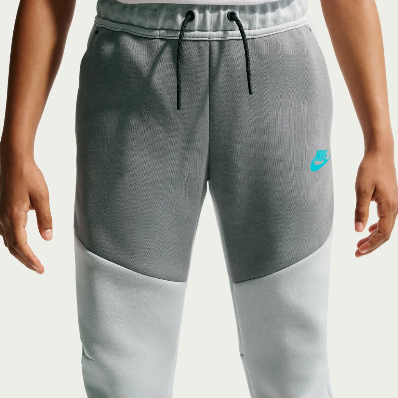 Nike Tech Fleece Sportswear Trainingspak Kids Grijs Donkergrijs Zwart Lichtblauw