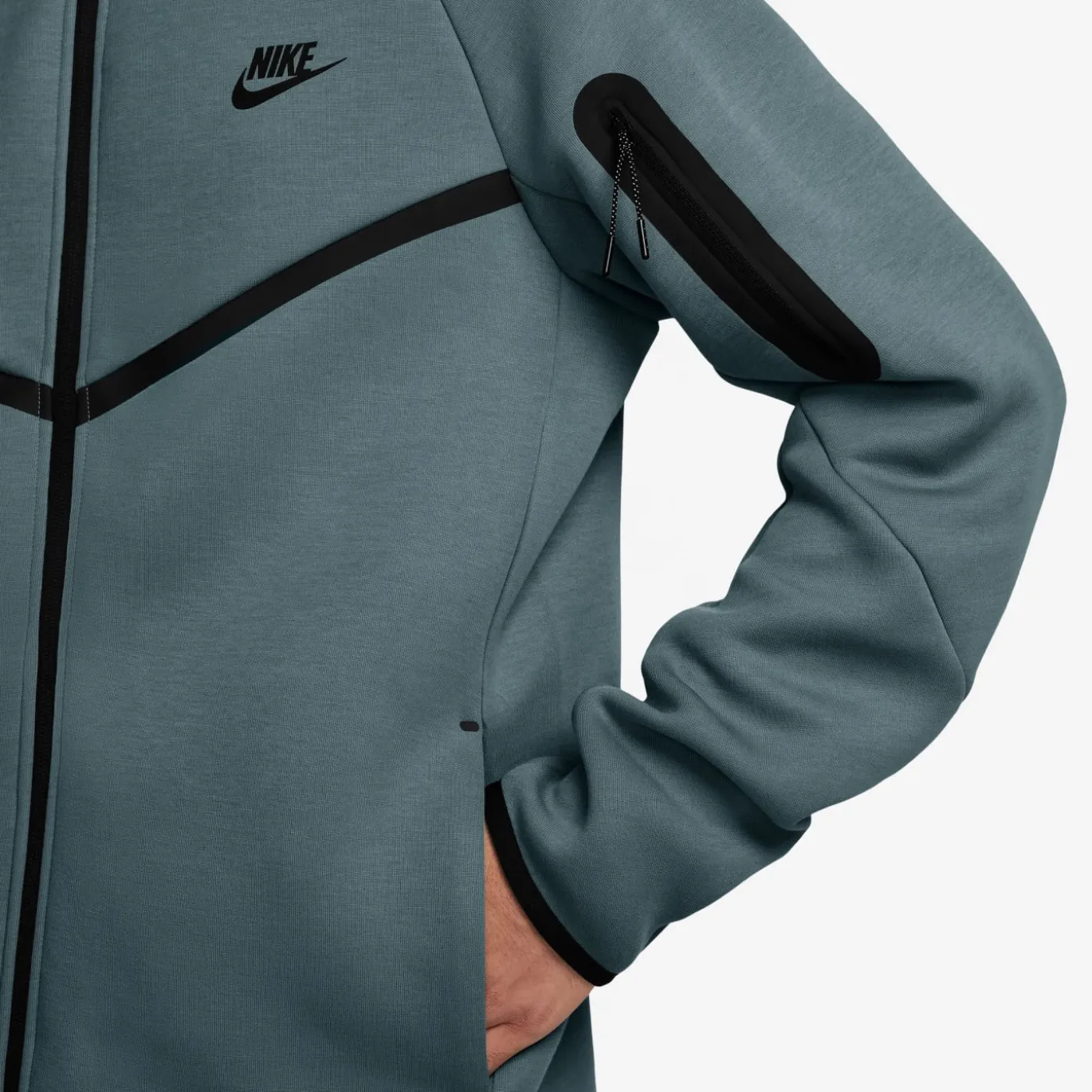 Nike Tech Fleece Sportswear Trainingspak Blauwgroen Zwart