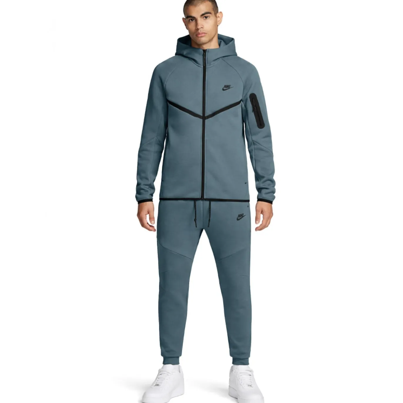 Nike Tech Fleece Sportswear Trainingspak Blauwgroen Zwart