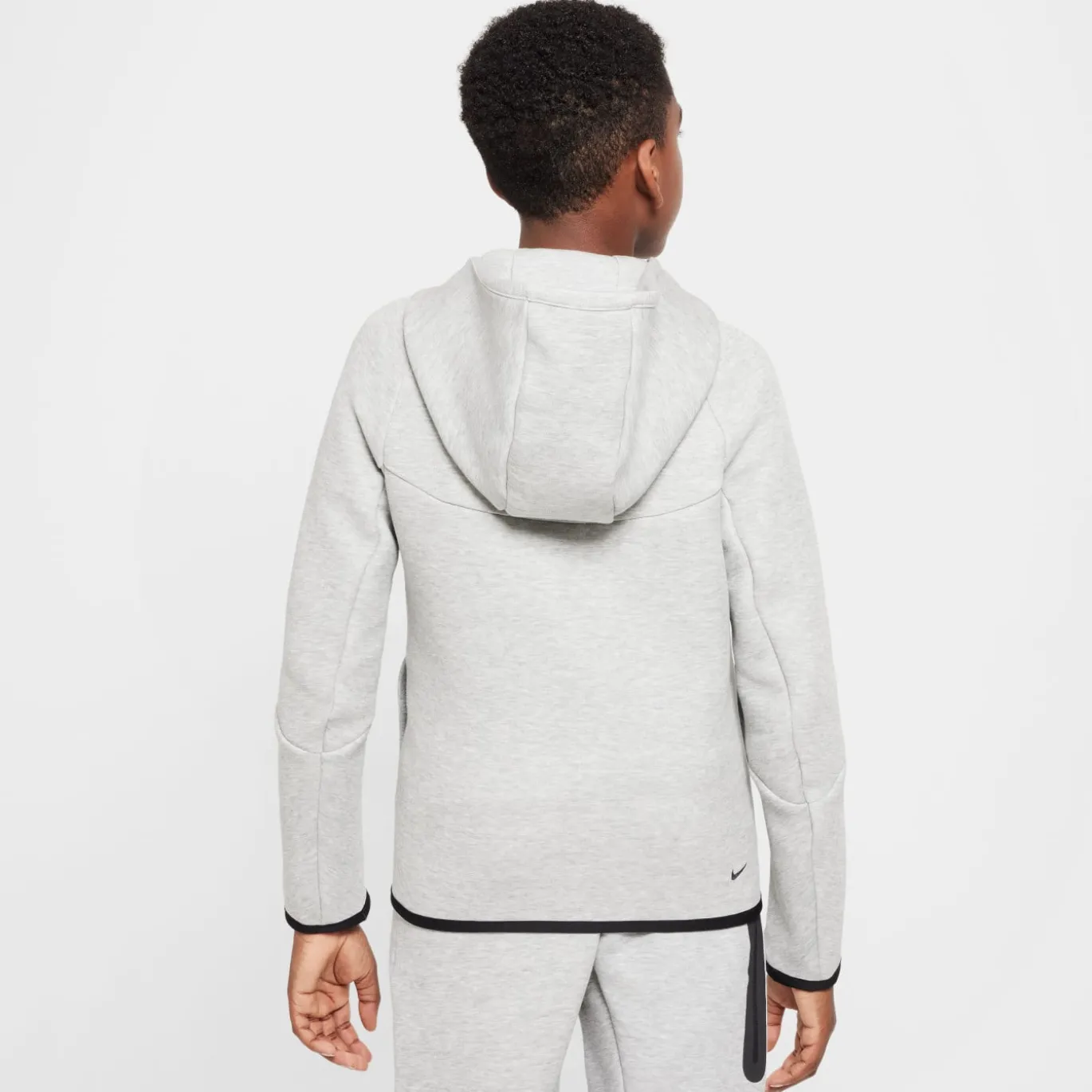 Nike Tech Fleece Sportswear Trainingspak Kids Lichtgrijs Zwart