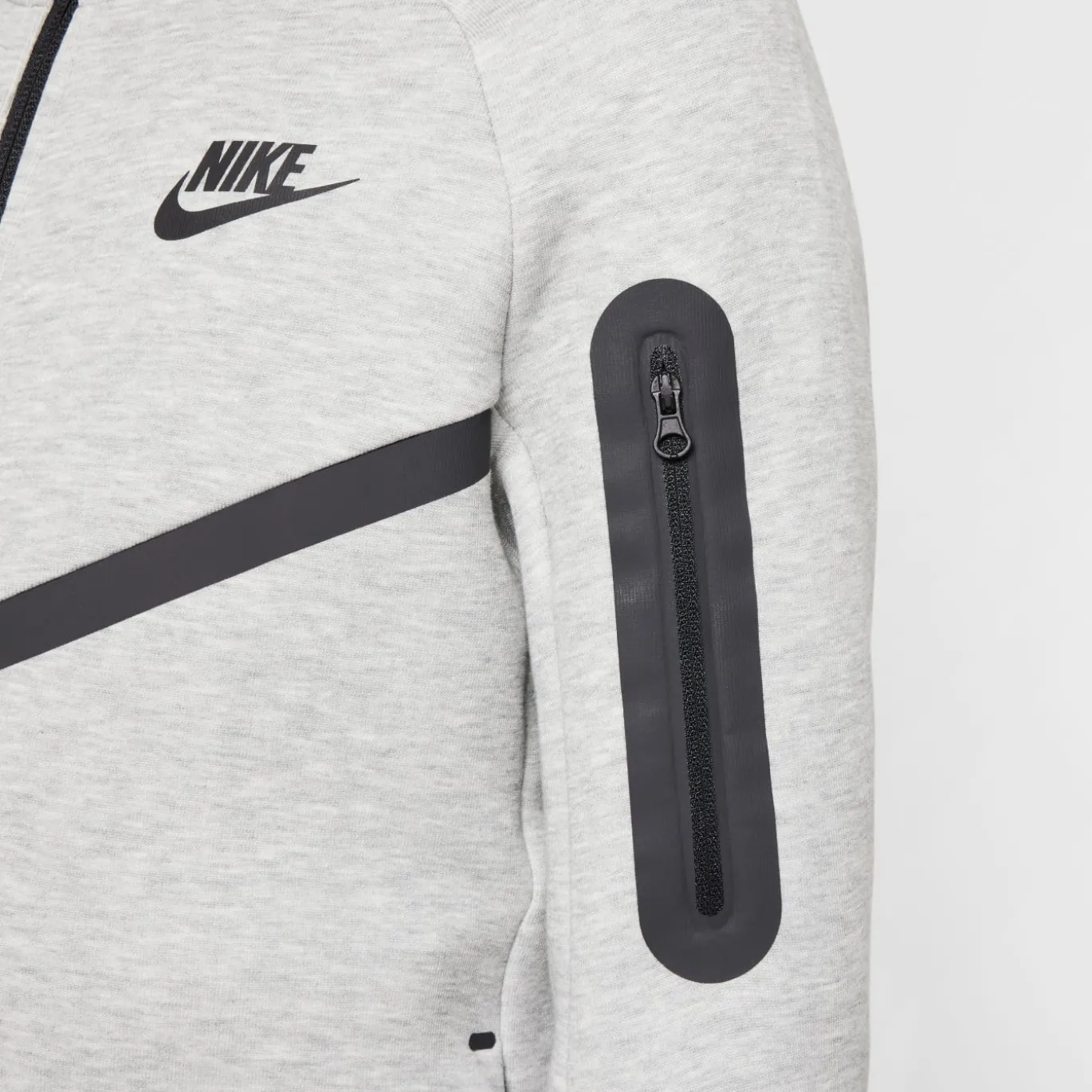 Nike Tech Fleece Sportswear Trainingspak Kids Lichtgrijs Zwart