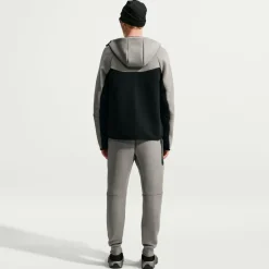 Nike Tech Fleece Sportswear Trainingspak Donkergrijs Zwart Oranje