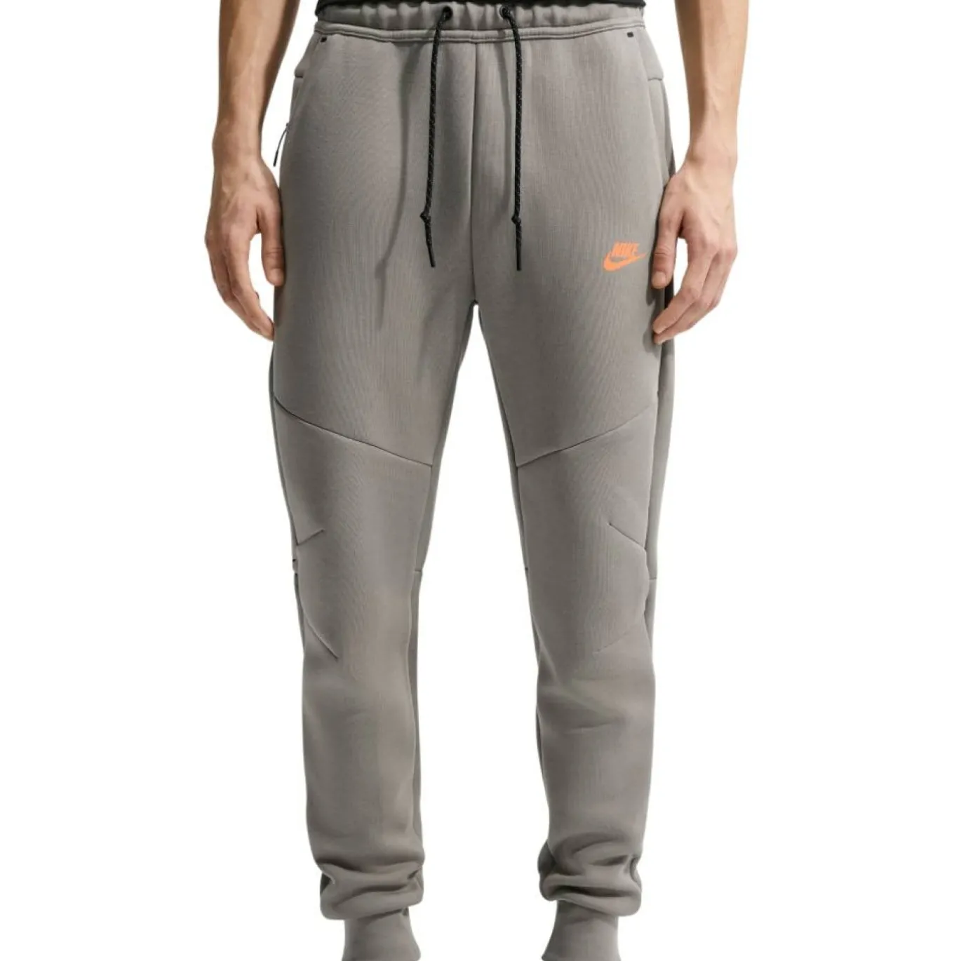Nike Tech Fleece Sportswear Trainingspak Donkergrijs Zwart Oranje