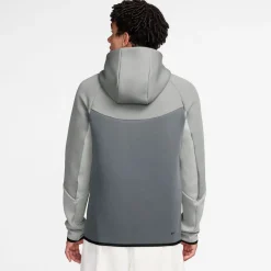 Nike Tech Fleece Sportswear Trainingspak Grijs Donkergrijs Felgroen