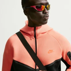 Nike Tech Fleece Sportswear Trainingspak Lichtoranje Zwart Felrood
