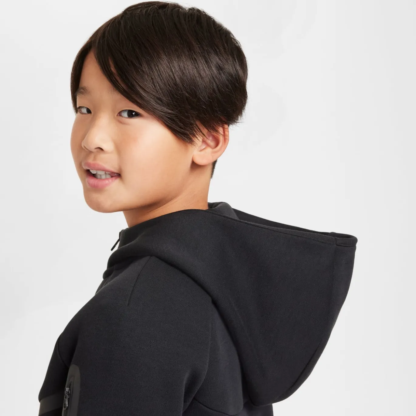 Nike Tech Fleece Sportswear Trainingspak Kids Zwart Donkergrijs