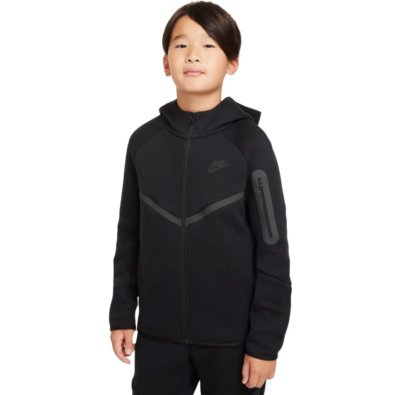 Nike Tech Fleece Sportswear Trainingspak Kids Zwart Donkergrijs