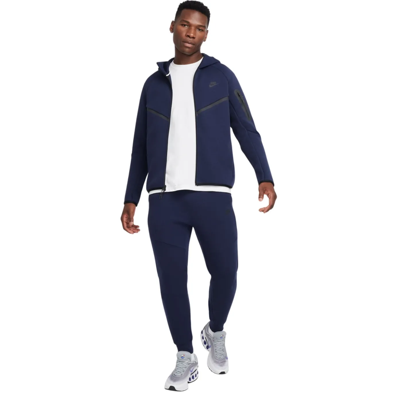Nike Tech Fleece Sportswear Trainingspak Donkerblauw Zwart