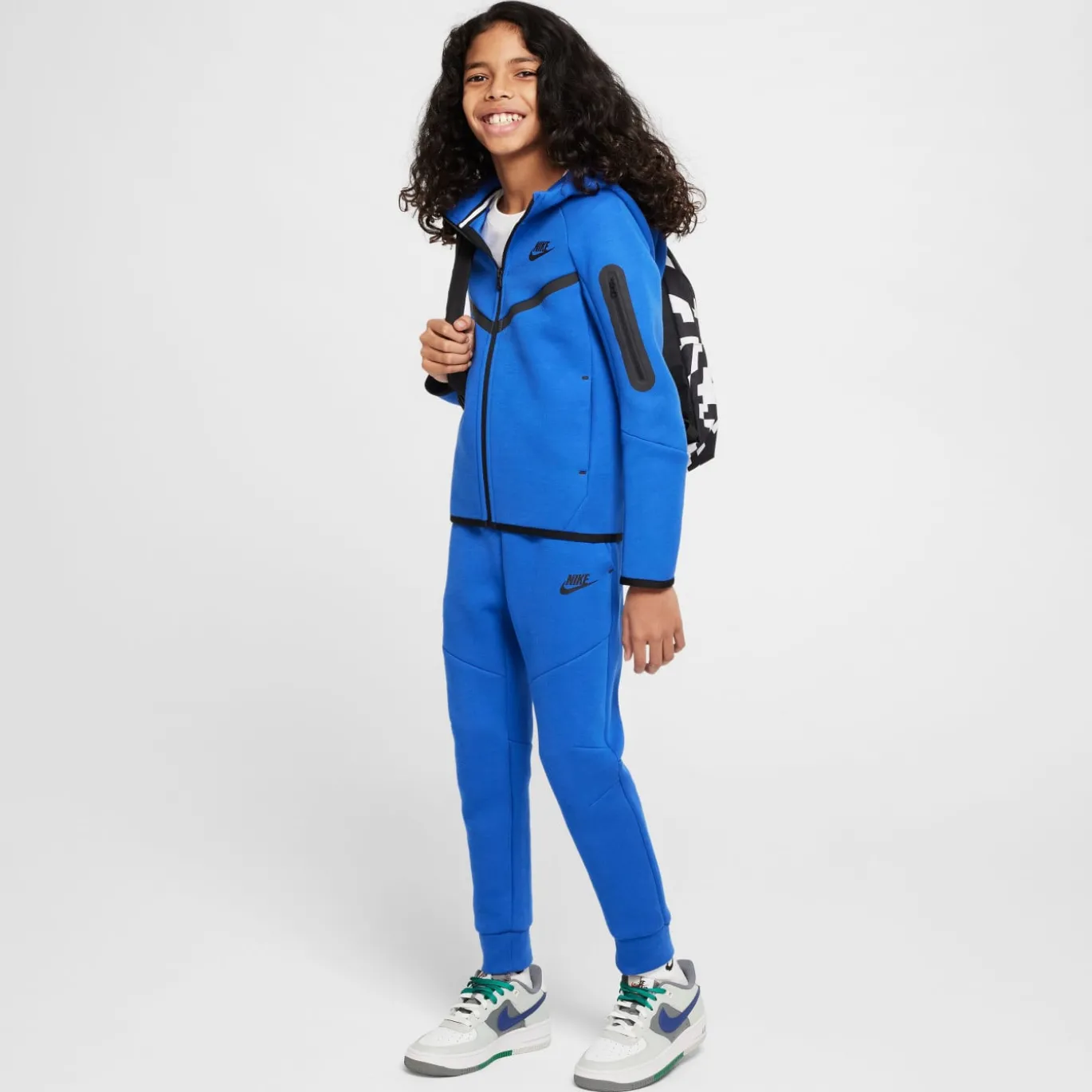 Nike Tech Fleece Sportswear Vest Kids Blauw Zwart