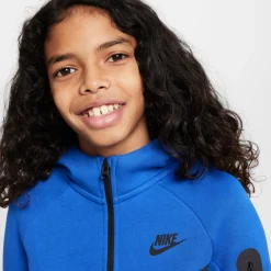 Nike Tech Fleece Sportswear Vest Kids Blauw Zwart