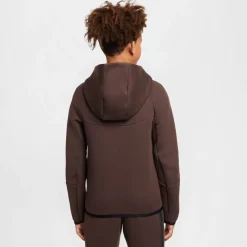Nike Tech Fleece Sportswear Vest Kids Donkerbruin Zwart