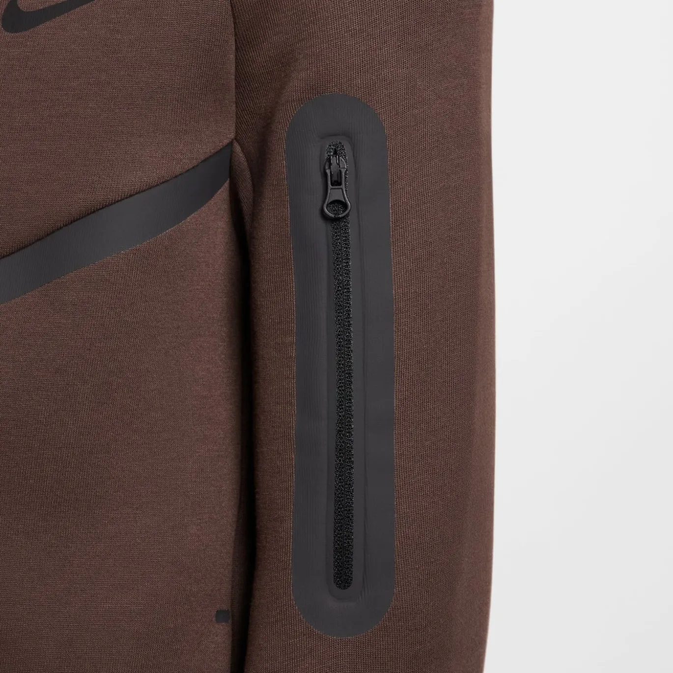 Nike Tech Fleece Sportswear Vest Kids Donkerbruin Zwart