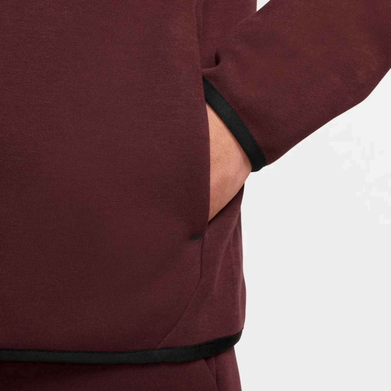 Nike Tech Fleece Sportswear Vest Bordeauxrood Zwart
