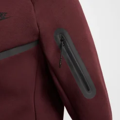 Nike Tech Fleece Sportswear Vest Bordeauxrood Zwart