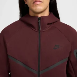 Nike Tech Fleece Sportswear Vest Bordeauxrood Zwart