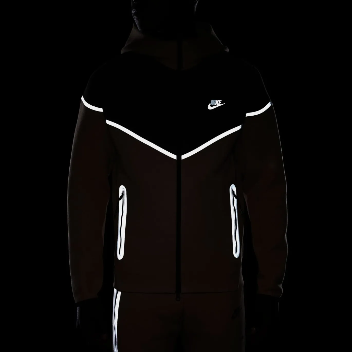 Nike Tech Fleece Sportswear Vest Beige Donkergrijs Zilver Zwart