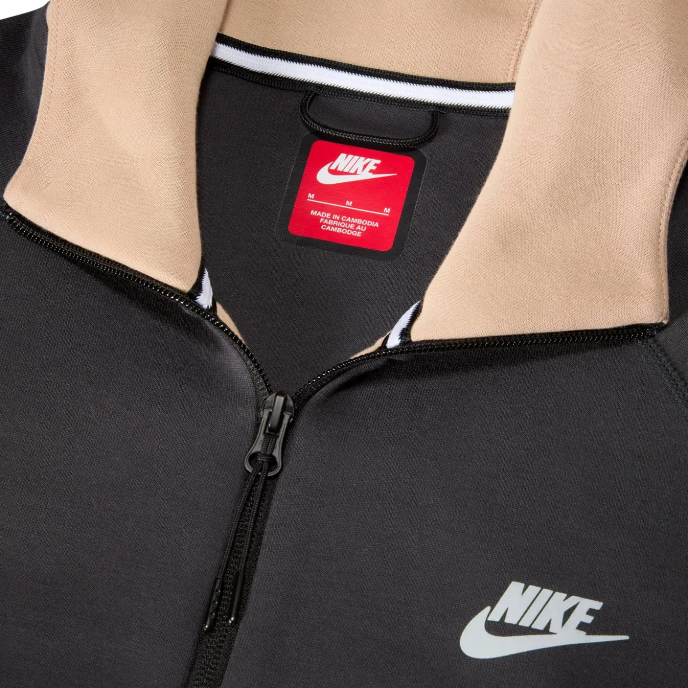 Nike Tech Fleece Sportswear Vest Beige Donkergrijs Zilver Zwart