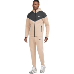 Nike Tech Fleece Sportswear Vest Beige Donkergrijs Zilver Zwart