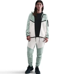 Nike Tech Fleece Sportswear Vest Grijsgroen Wit Zwart