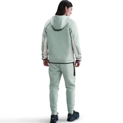 Nike Tech Fleece Sportswear Vest Grijsgroen Wit Zwart