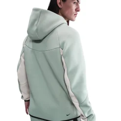 Nike Tech Fleece Sportswear Vest Grijsgroen Wit Zwart