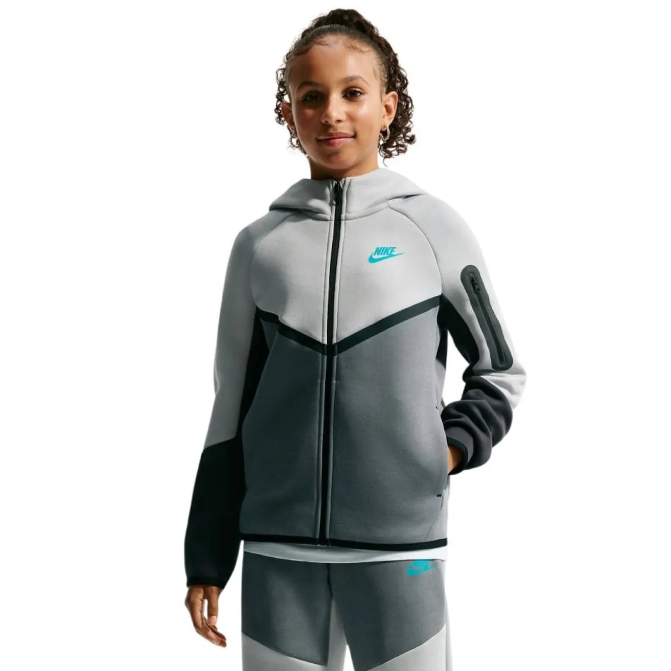 Nike Tech Fleece Sportswear Vest Kids Grijs Donkergrijs Zwart Blauw