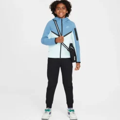 Nike Tech Fleece Sportswear Vest Kids Blauw Lichtblauw Zwart