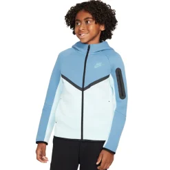 Nike Tech Fleece Sportswear Vest Kids Blauw Lichtblauw Zwart