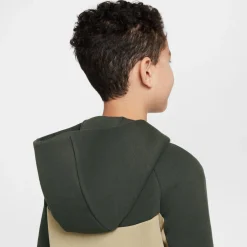 Nike Tech Fleece Sportswear Vest Kids Beige Donkergroen Zwart