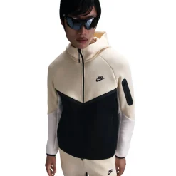 Nike Tech Fleece Sportswear Vest Beige Zwart Gebroken Wit