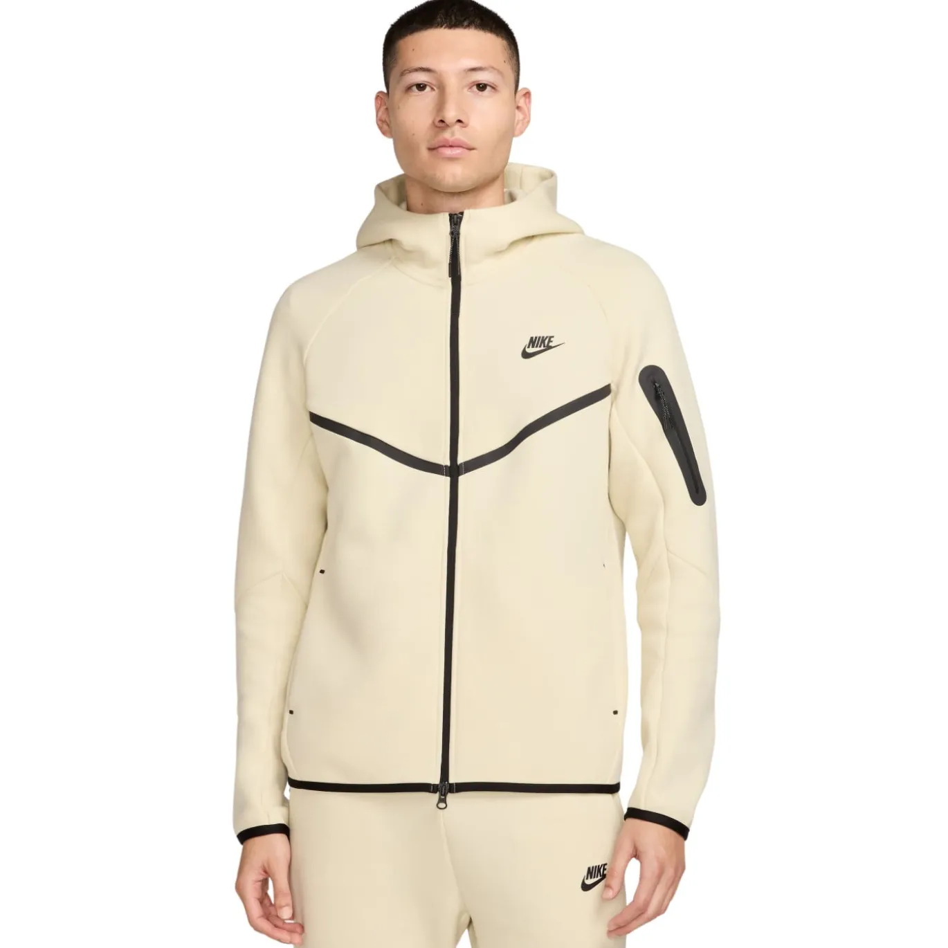 Nike Tech Fleece Sportswear Vest Gebroken Wit Zwart