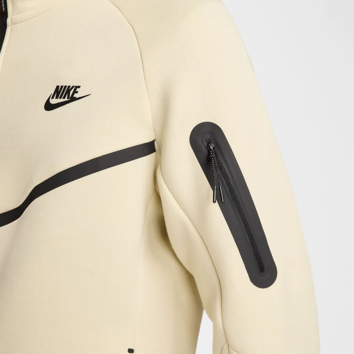 Nike Tech Fleece Sportswear Vest Gebroken Wit Zwart