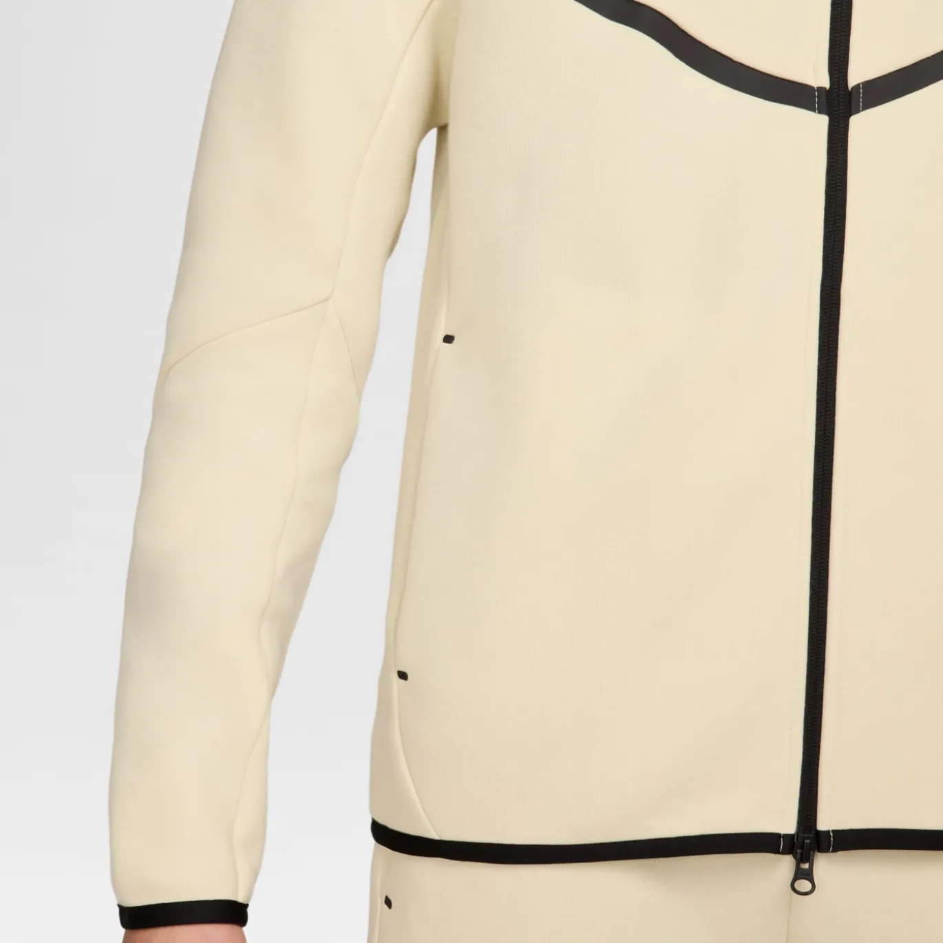 Nike Tech Fleece Sportswear Vest Gebroken Wit Zwart