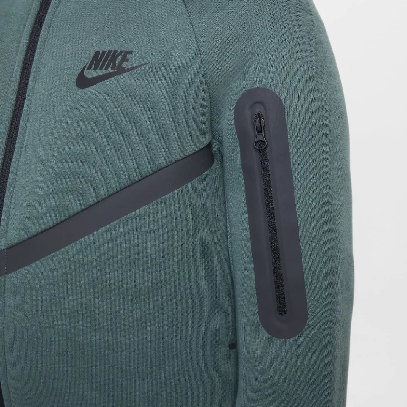 Nike Tech Fleece Sportswear Vest Kids Donkergroen Zwart