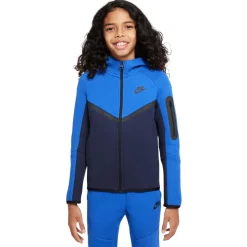 Nike Tech Fleece Sportswear Vest Kids Blauw Donkerblauw Zwart