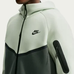 Nike Tech Fleece Sportswear Vest Mintgroen Donkergroen Zwart