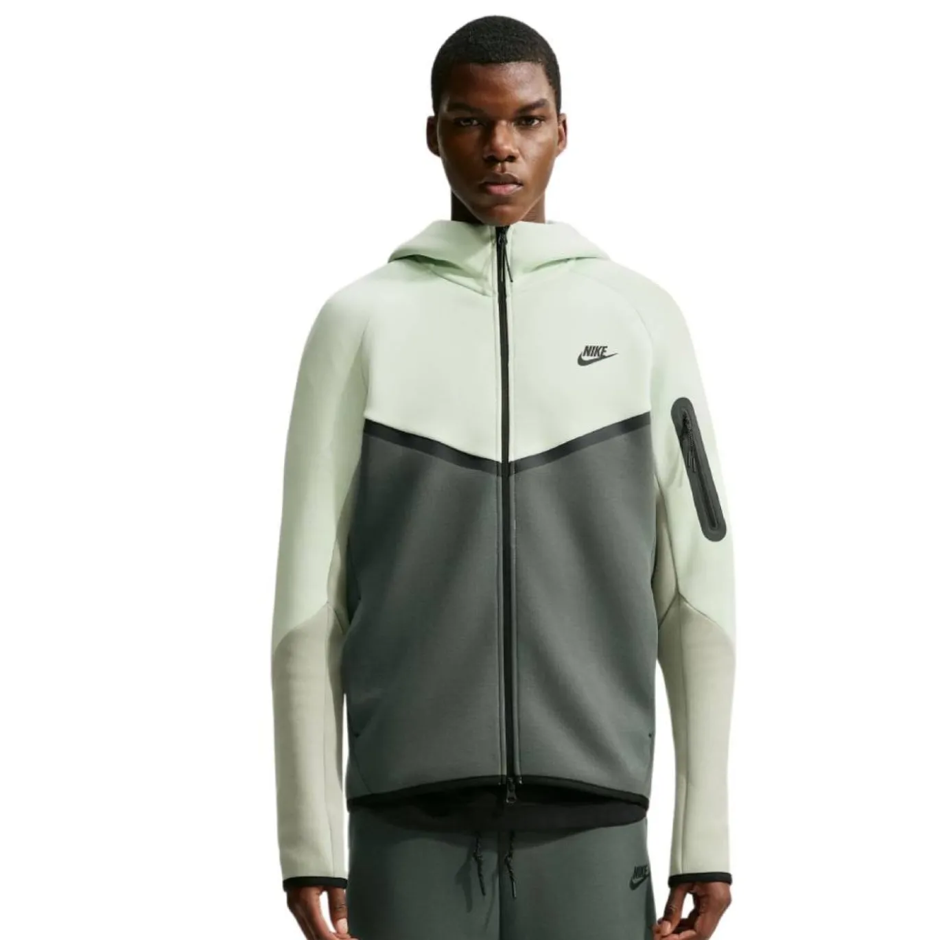 Nike Tech Fleece Sportswear Vest Mintgroen Donkergroen Zwart