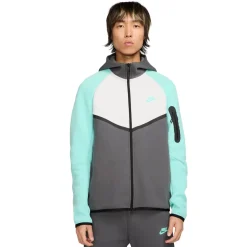 Nike Tech Fleece Sportswear Vest Donkergrijs Turquoise Wit